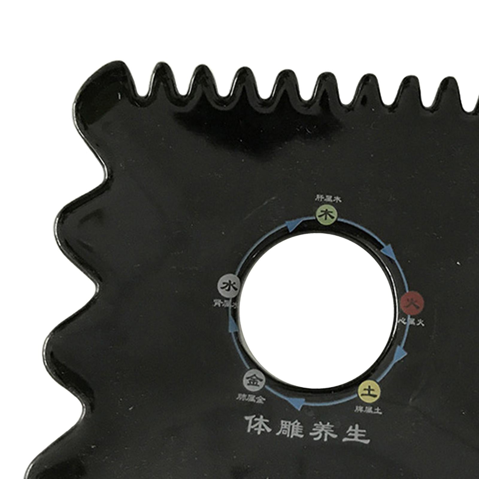 Scraping Board Skincare Sets for Shoulders Feet Relieve Muscle Tensions Black