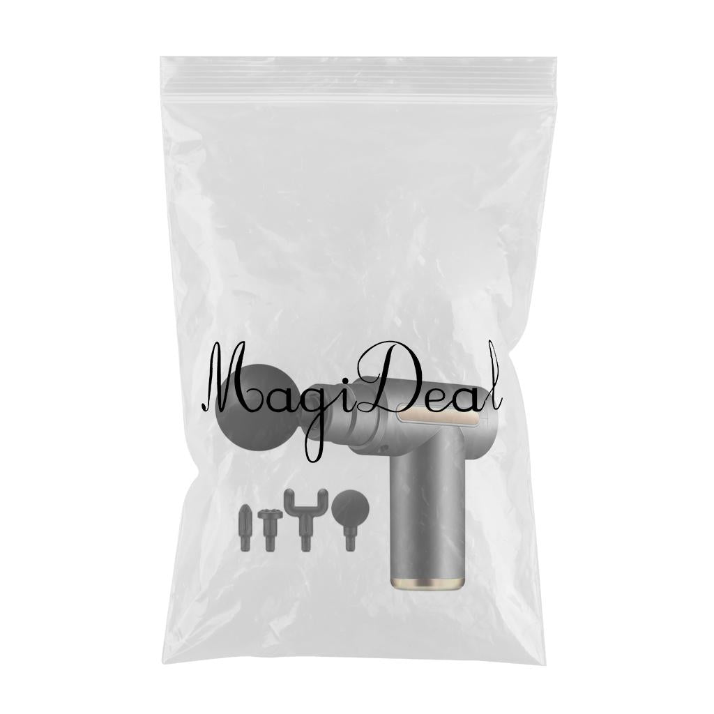 Muscle Massage Gun Percussion Massager Portable 6 Speed for Type-C Charge Gray