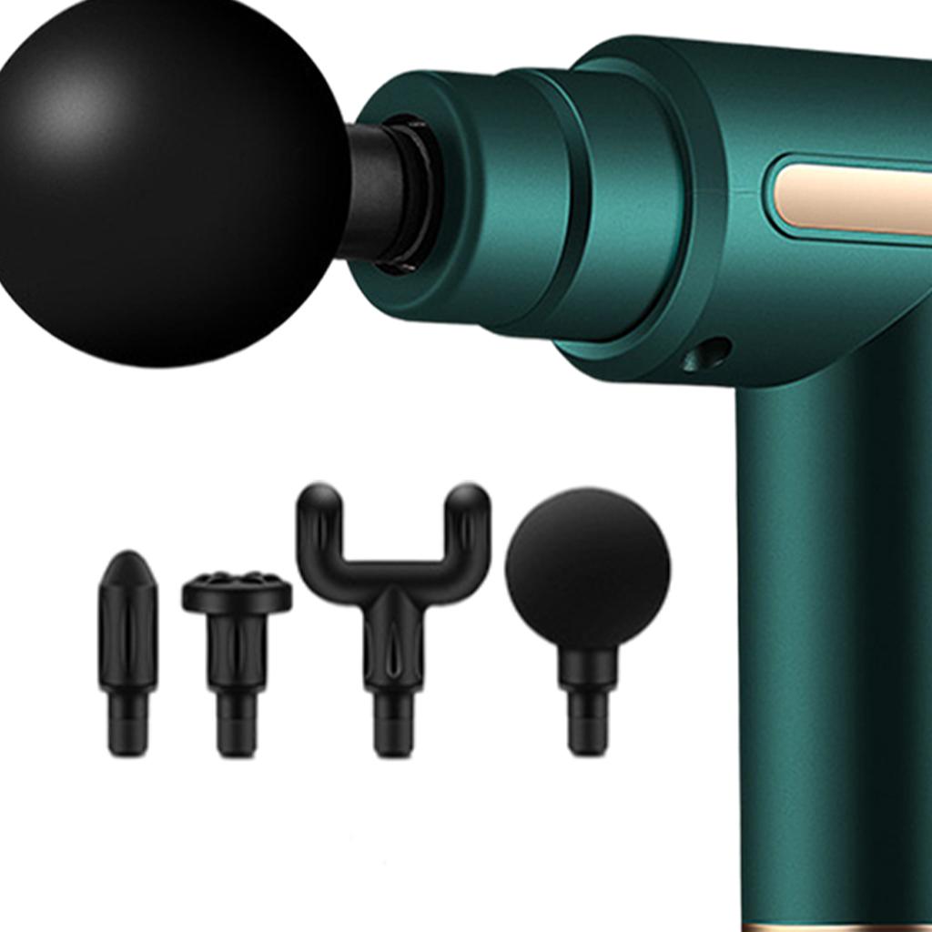 Muscle Massage Gun Percussion Massager Portable 6 Speed for Type-C Charge Green