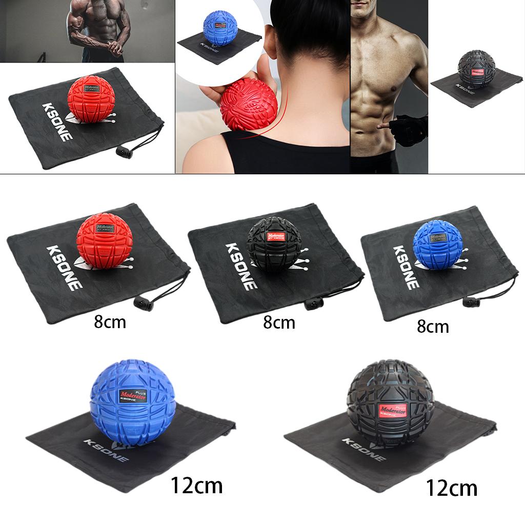 Muscle Max Massage Ball for Fascial Relaxation Relax Tight Muscle 8cm red