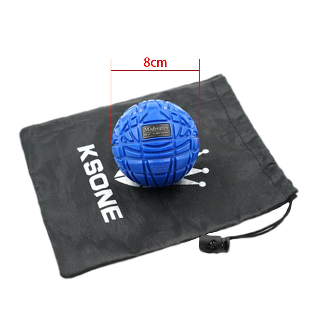 Muscle Max Massage Ball for Fascial Relaxation Relax Tight Muscle 8cm blue