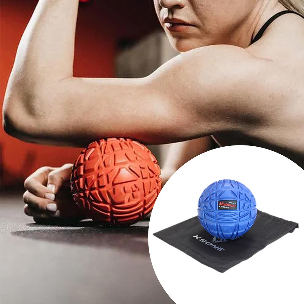 Muscle Max Massage Ball for Fascial Relaxation Relax Tight Muscle 12cm blue