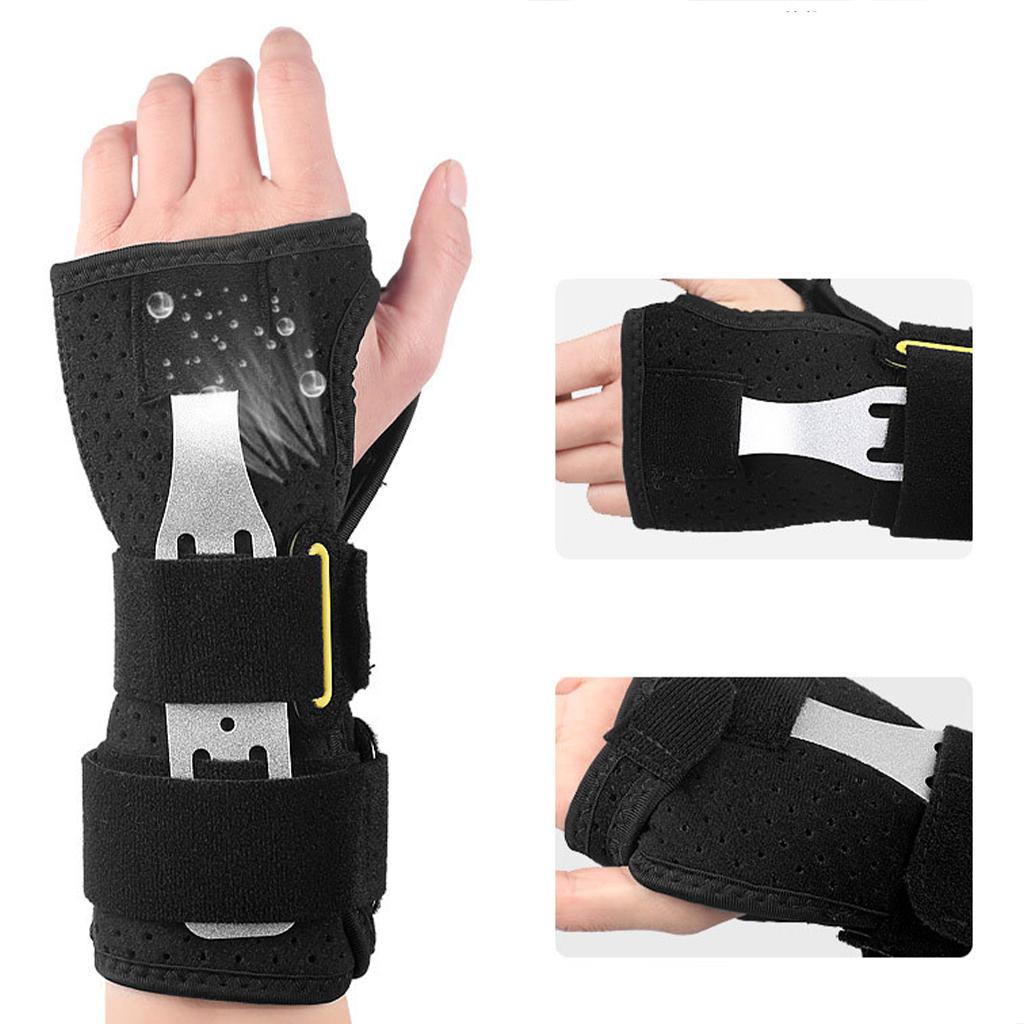 Carpal Tunnel Wrist Brace Support Adjustable for Forearm Sprain Men L Left