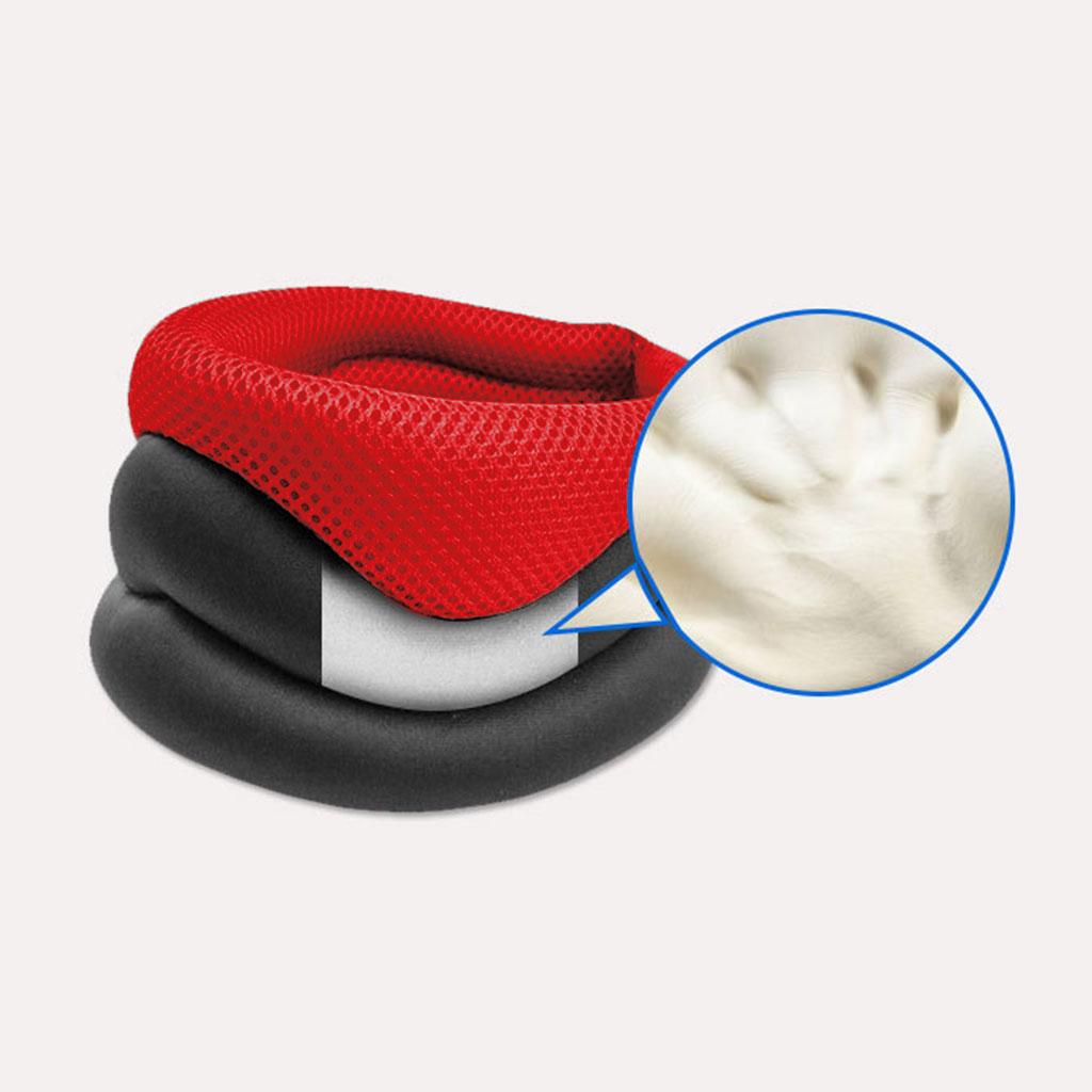 Neck Traction Posture Correction Breathable Pillow Head Cervical red