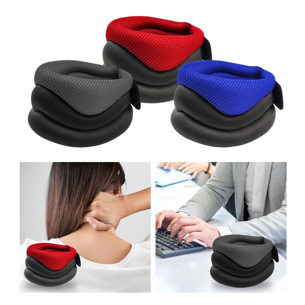 Neck Traction Posture Correction Breathable Pillow Head Cervical red