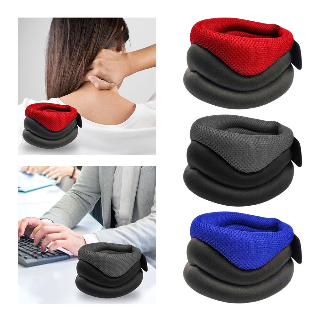 Neck Traction Posture Correction Breathable Pillow Head Cervical red