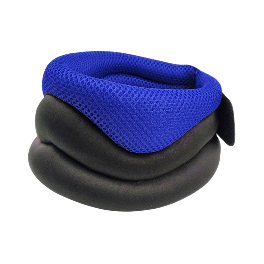 Neck Traction Posture Correction Breathable Pillow Head Cervical blue