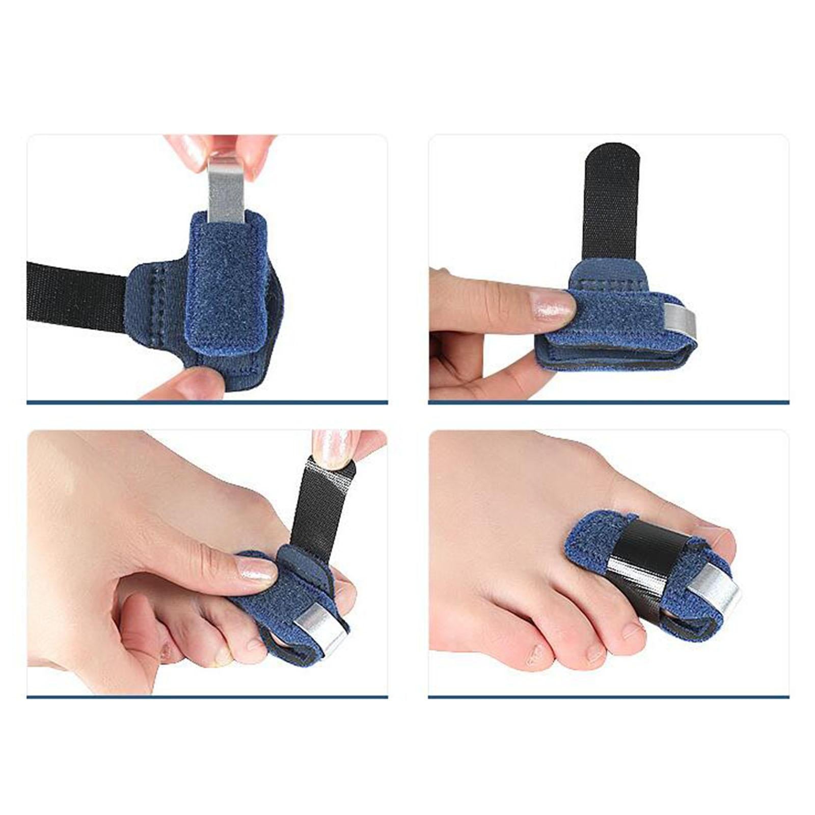 Adjustable Finger Splint Fixing Corrector Pain Sprains Strains Left