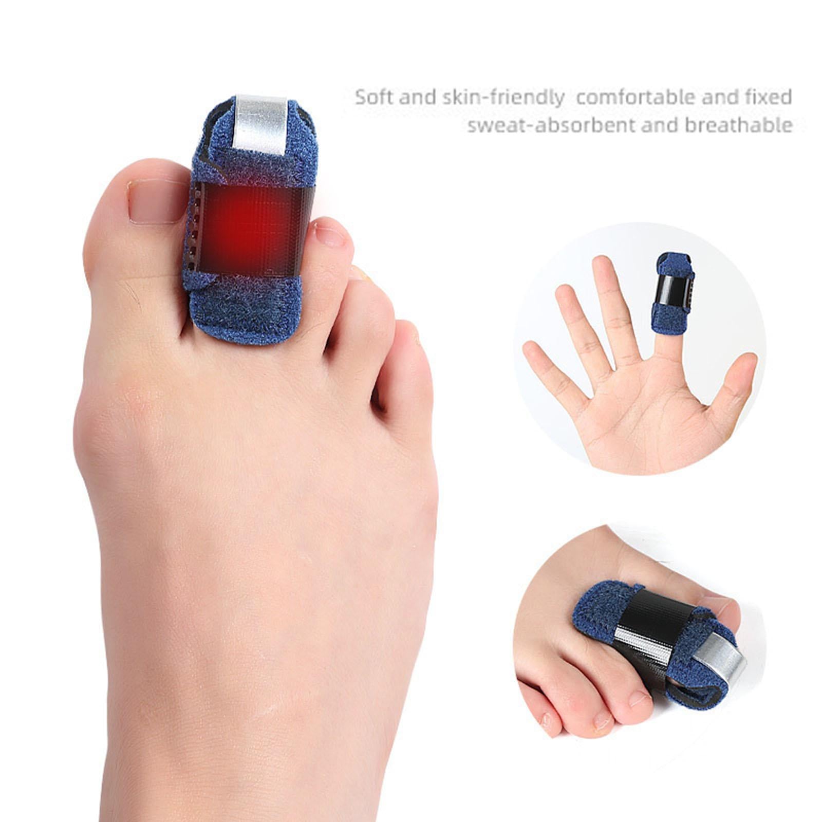 Adjustable Finger Splint Fixing Corrector Pain Sprains Strains Right