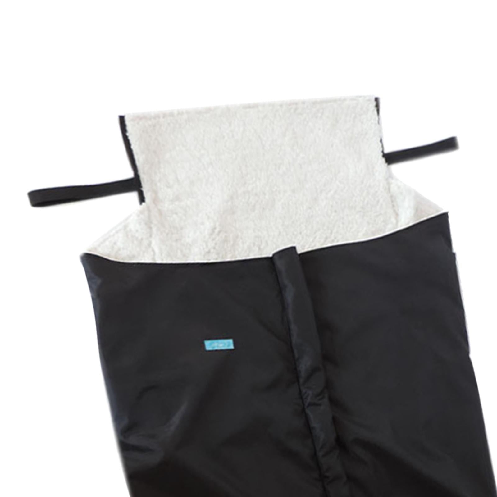 Winter Thick Plush Fleece Lined Wheelchair Blanket for Elderly Black