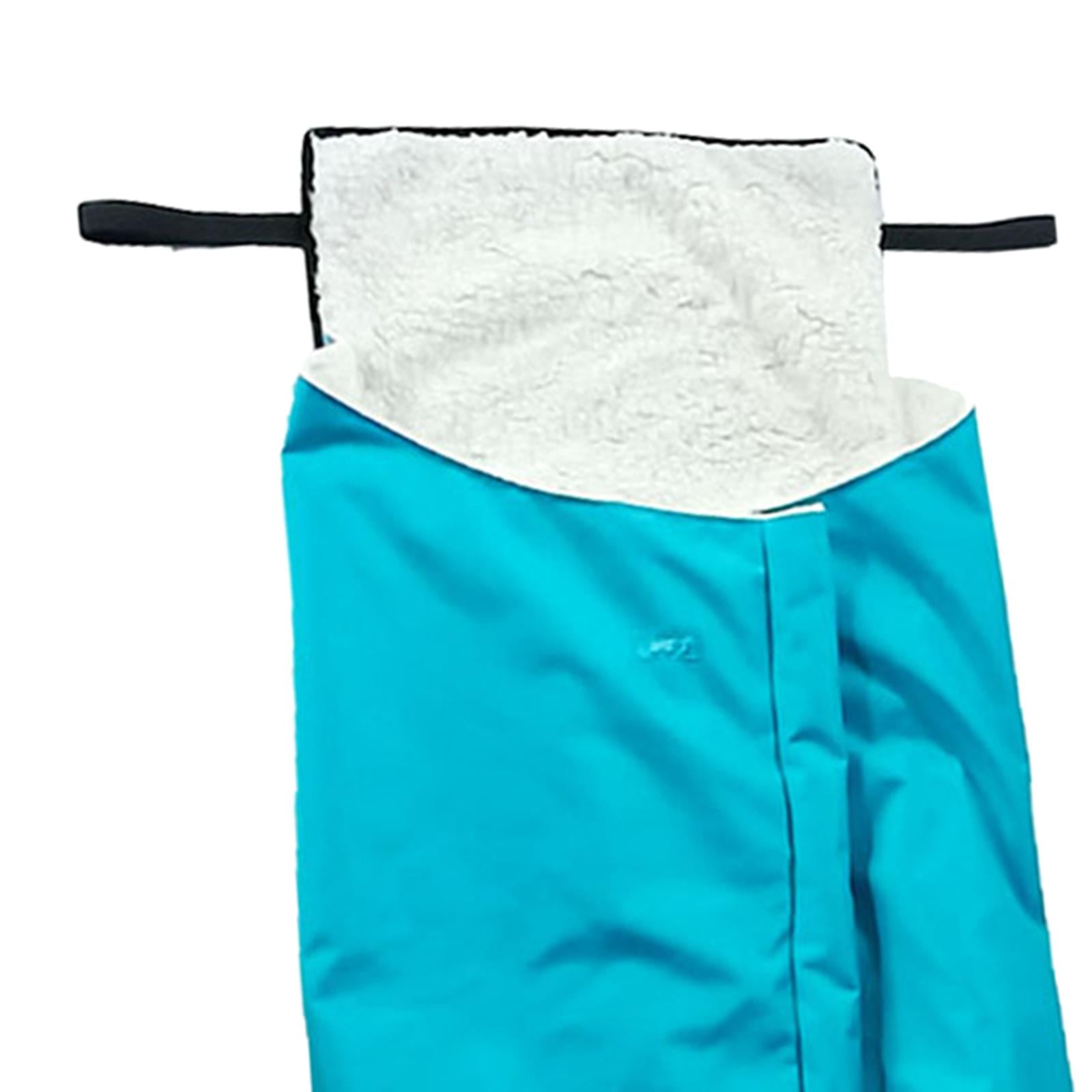 Winter Thick Plush Fleece Lined Wheelchair Blanket for Elderly Blue