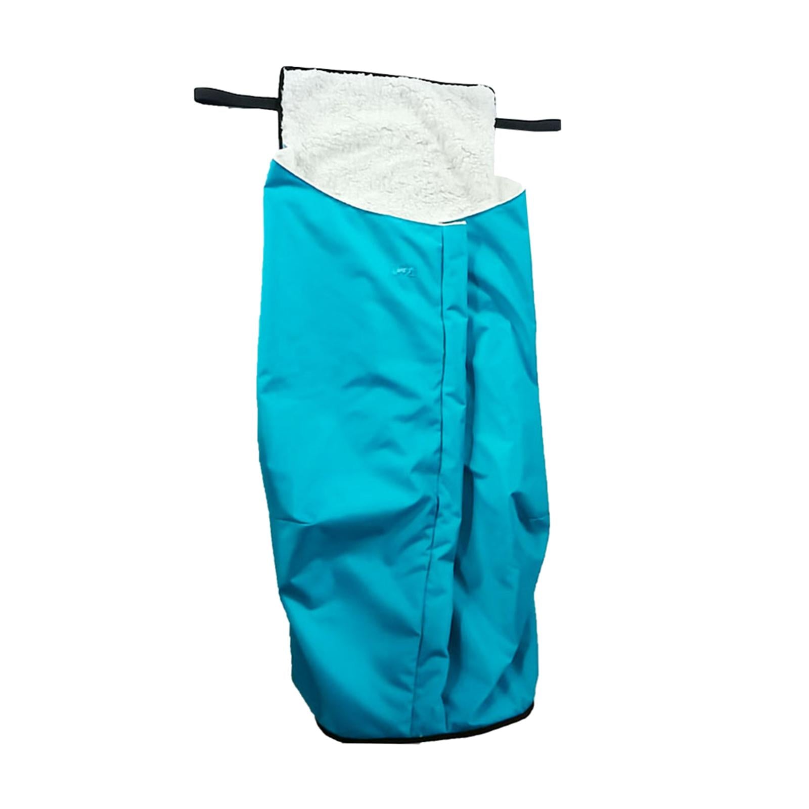 Winter Thick Plush Fleece Lined Wheelchair Blanket for Elderly Blue