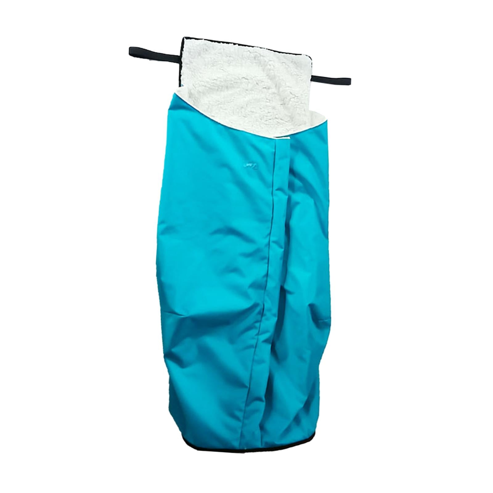 Winter Thick Plush Fleece Lined Wheelchair Blanket for Elderly Blue
