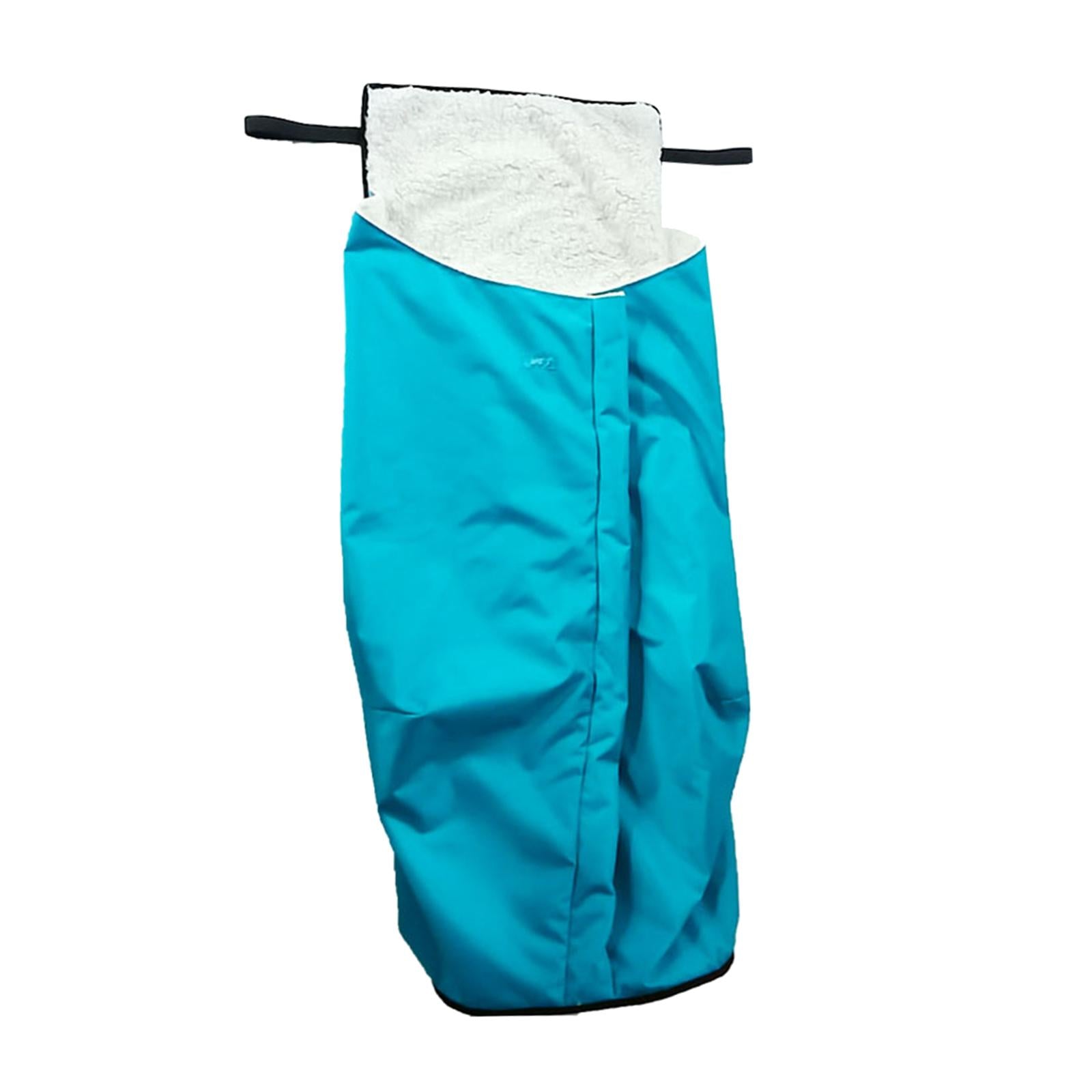 Winter Thick Plush Fleece Lined Wheelchair Blanket for Elderly Blue