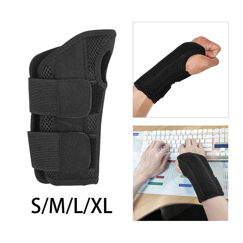 Wrist Brace Mesh Fabric Fitted for Left Right Hands Sports Joint Instability Left S M