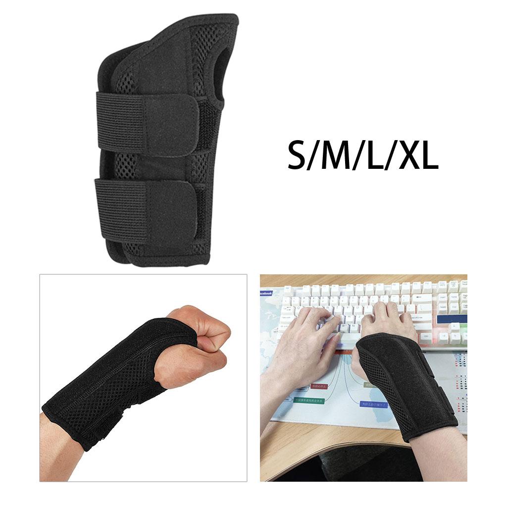 Wrist Brace Mesh Fabric Fitted for Left Right Hands Sports Joint Instability Left S M