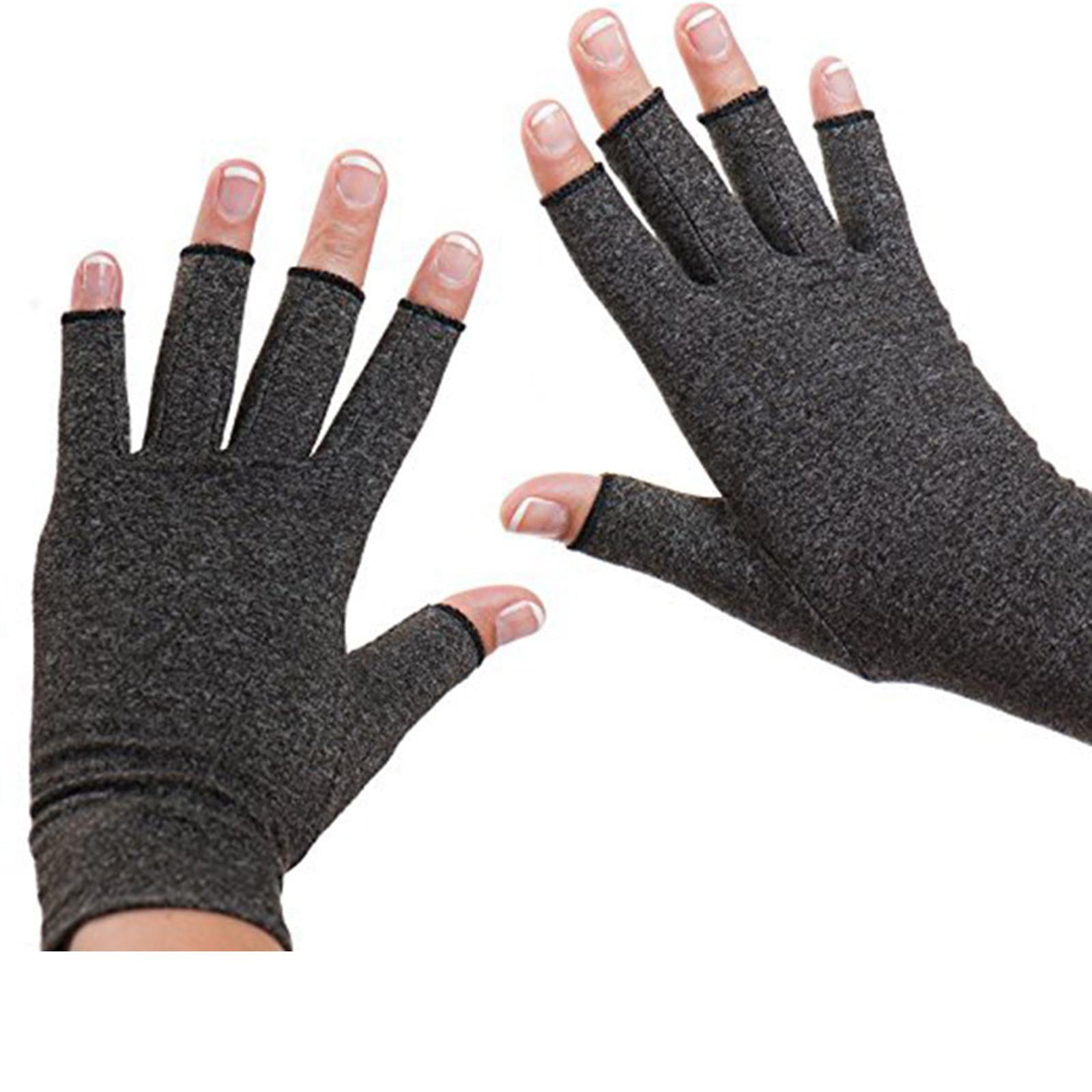 Magnetic Therapeutic Arthritic Half Finger Compress Gloves Therapy S