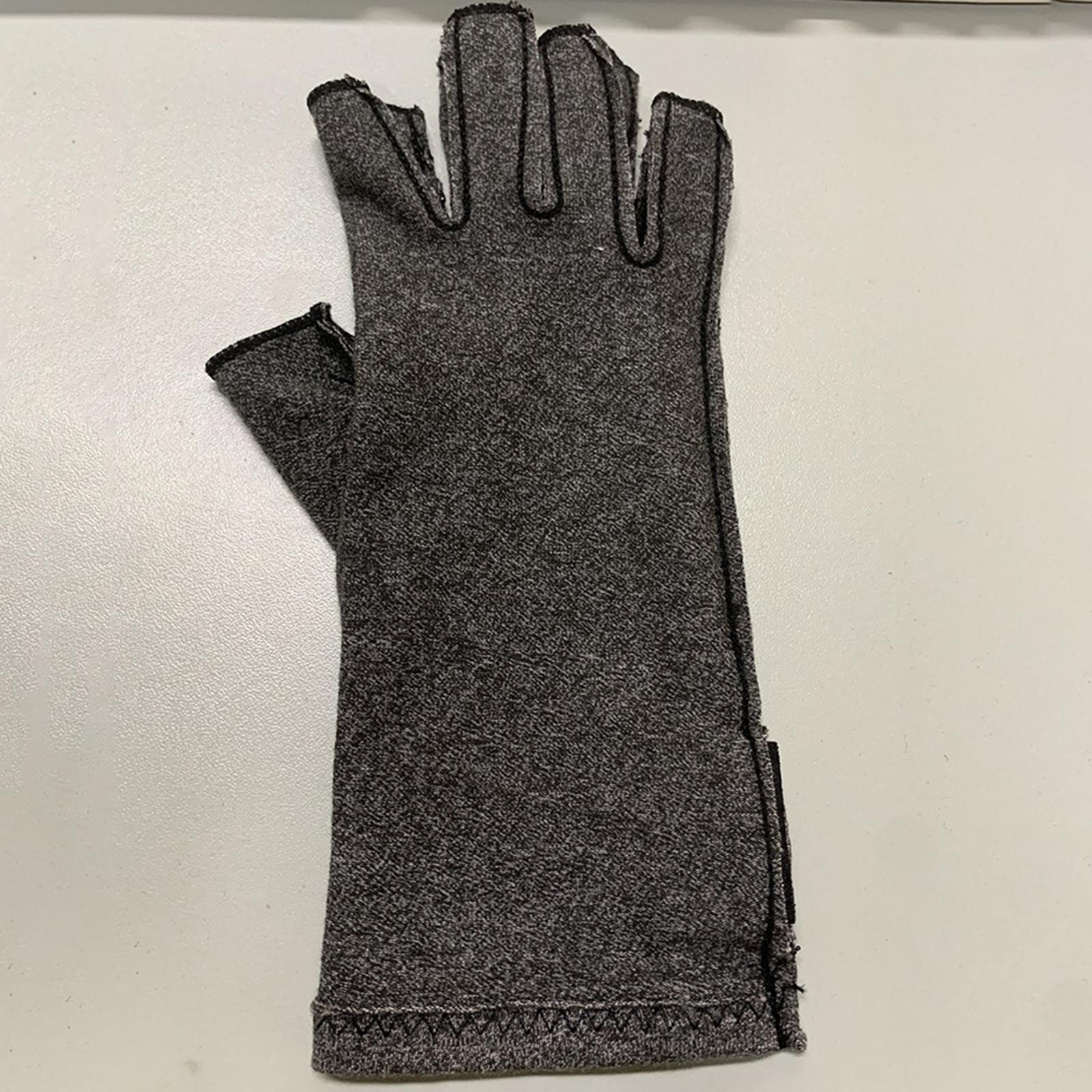 Magnetic Therapeutic Arthritic Half Finger Compress Gloves Therapy M