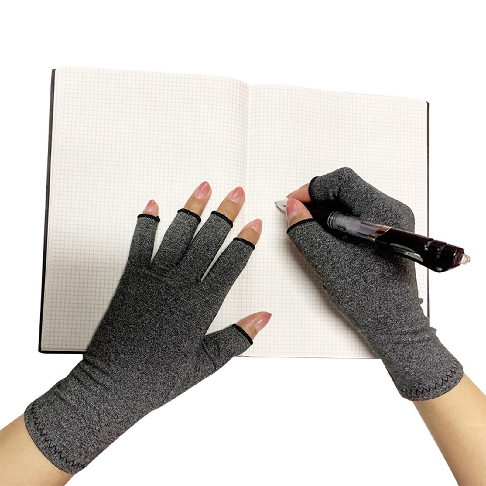 Fingerless Arthritis Compression Gloves for Relieve Carpal Tunnel Aches L