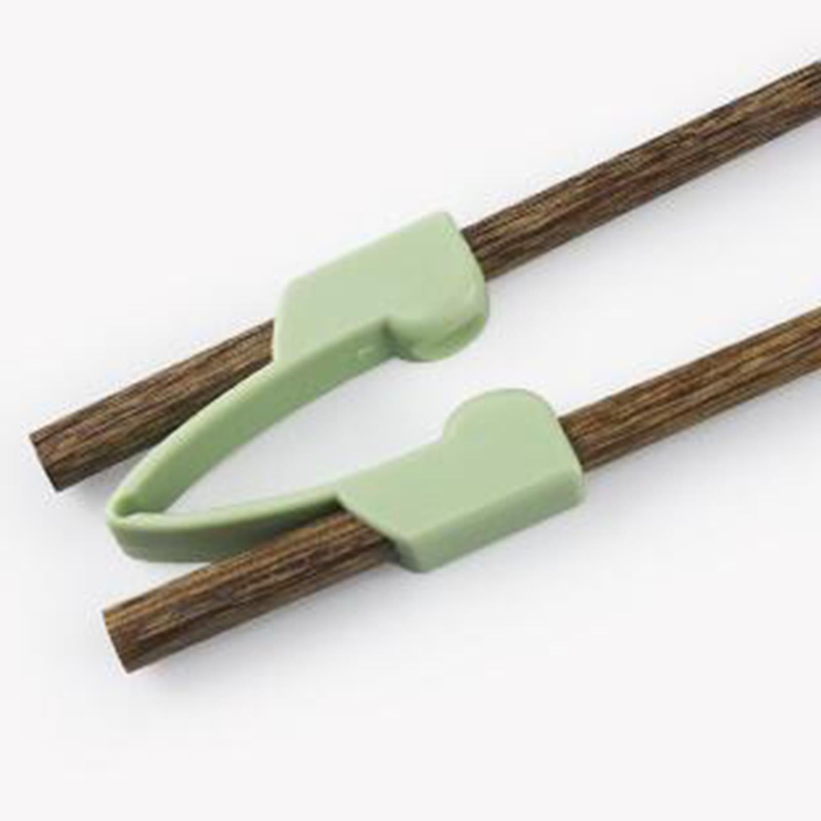Chopsticks Aided Tableware Recovery Wood Replaceable Food Aid for Elderly
