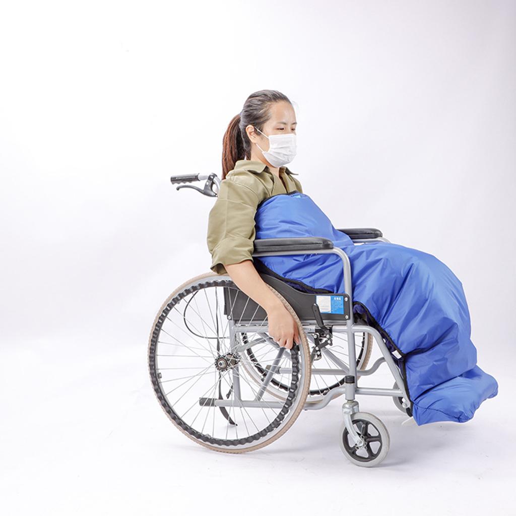 Plush Fleece Lining Wheel Chair Blanket Lap Cover Waterproof Sturdy 125x70cm