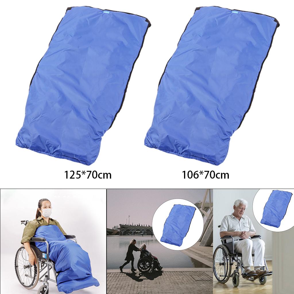 Plush Fleece Lining Wheel Chair Blanket Lap Cover Waterproof Sturdy 125x70cm