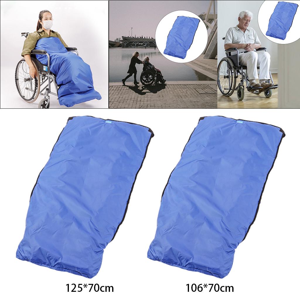 Plush Fleece Lining Wheel Chair Blanket Lap Cover Waterproof Sturdy 125x70cm