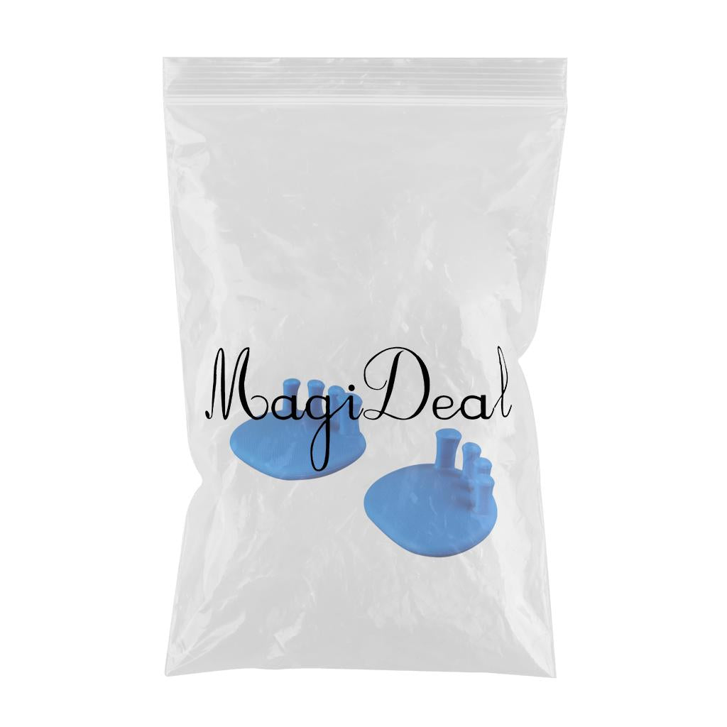 2x Toe Separators Universal Size for Correct Bunions Overlapping Toes blue
