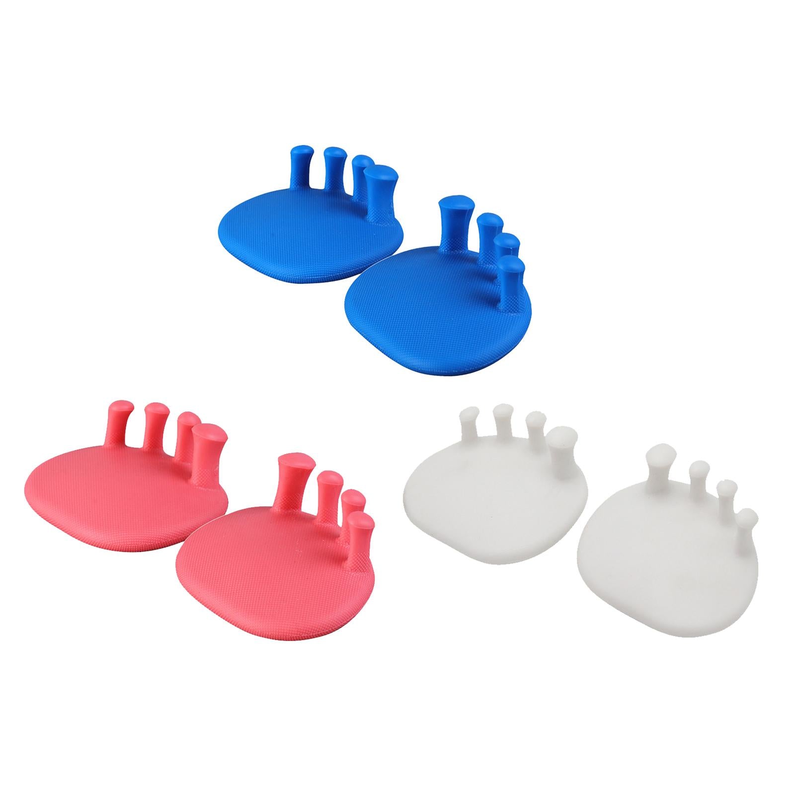 2x Toe Separators Universal Size for Correct Bunions Overlapping Toes blue