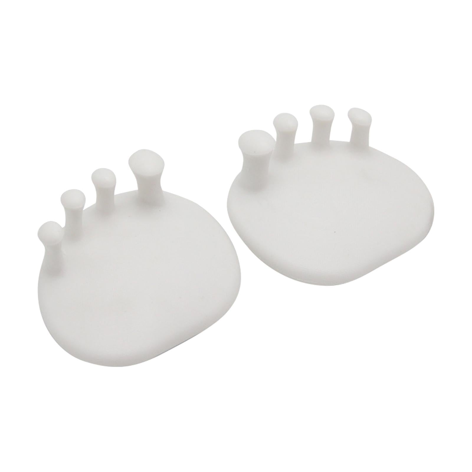 2x Toe Separators Universal Size for Correct Bunions Overlapping Toes white