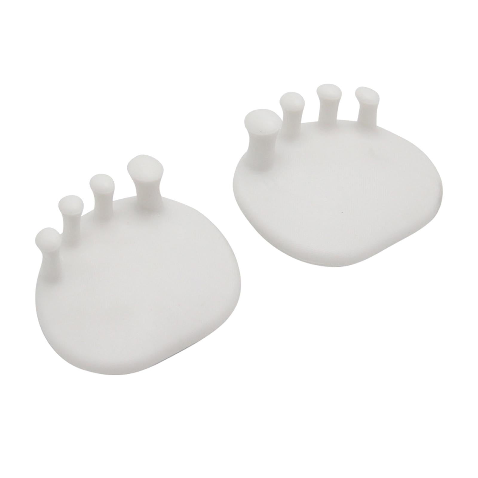 2x Toe Separators Universal Size for Correct Bunions Overlapping Toes white