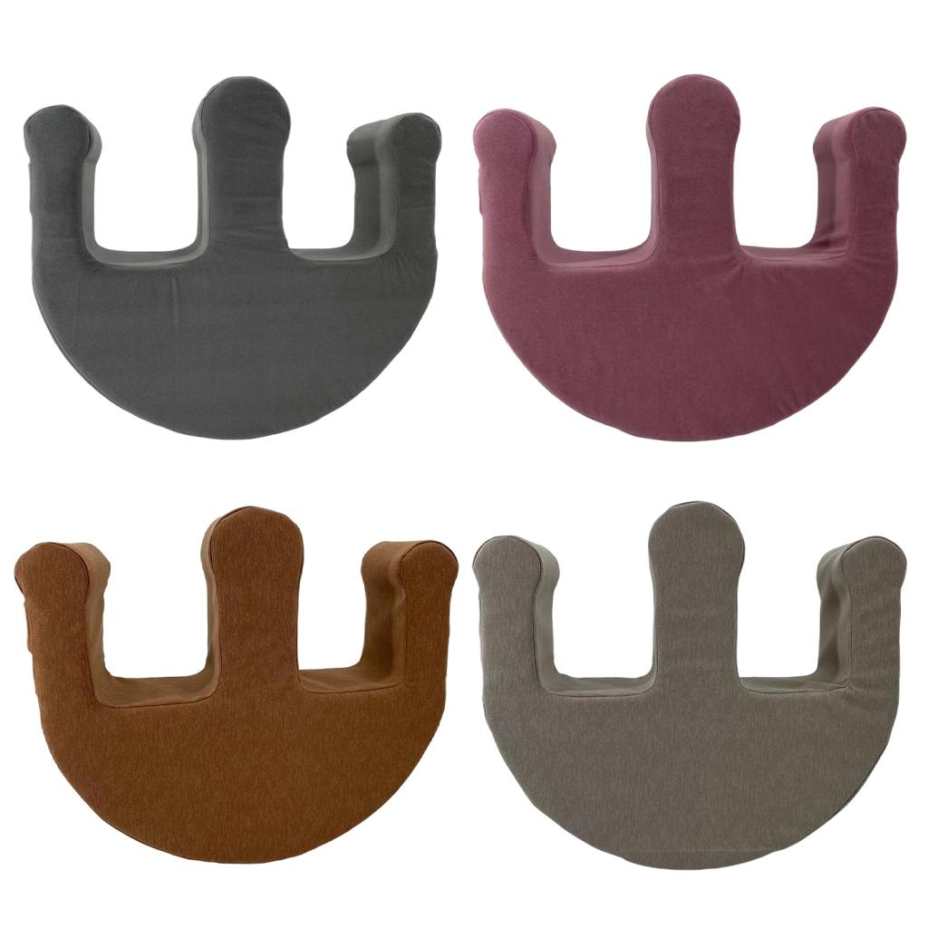 U-Shaped Leg Pillow Positioning Anti-Bedsore Nursing Device Pu Coffee Color