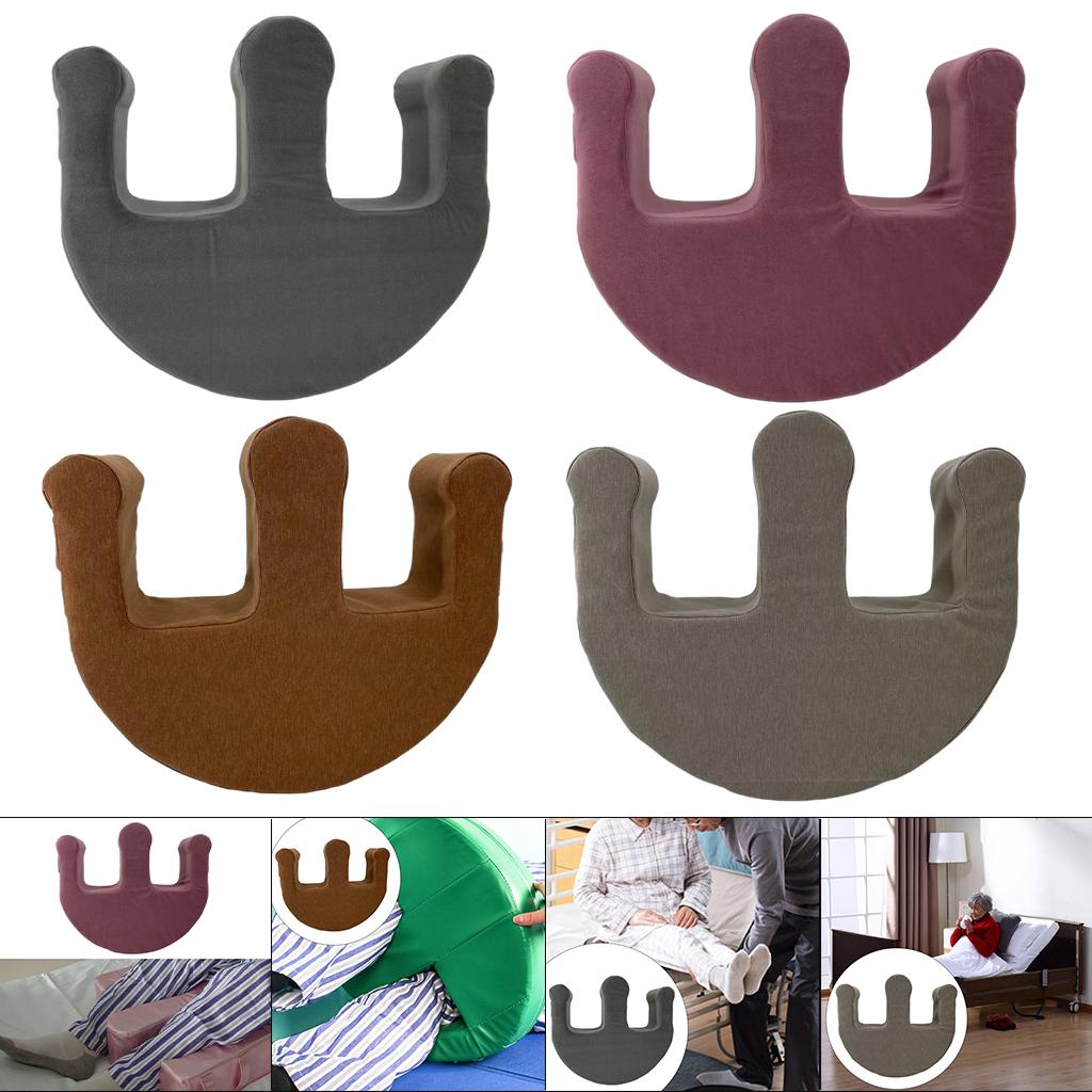 U-Shaped Leg Pillow Positioning Anti-Bedsore Nursing Device Pu Coffee Color