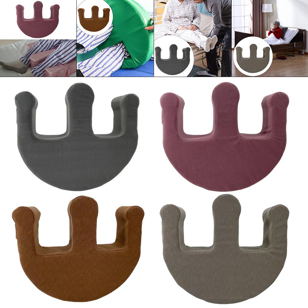 U-Shaped Leg Pillow Positioning Anti-Bedsore Nursing Device Pu Coffee Color
