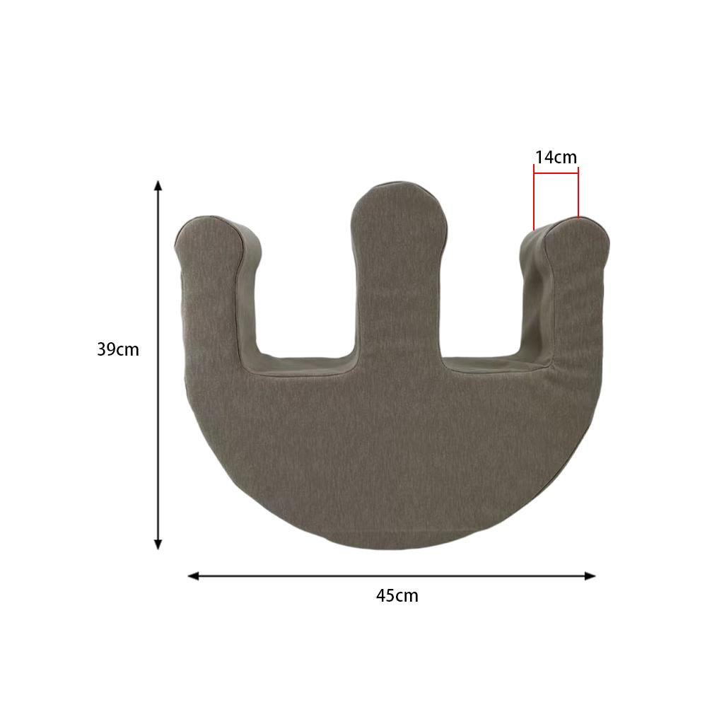 U-Shaped Leg Pillow Positioning Anti-Bedsore Nursing Device Pu Gray