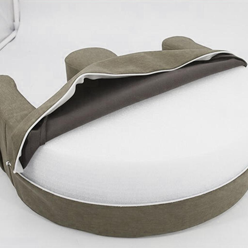U-Shaped Leg Pillow Positioning Anti-Bedsore Nursing Device Pu Gray