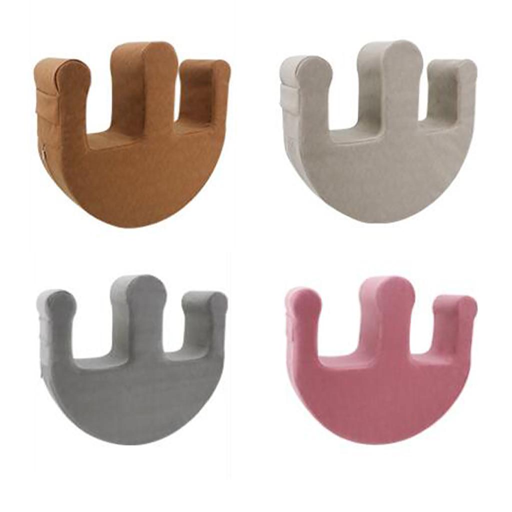 U-Shaped Leg Pillow Positioning Anti-Bedsore Nursing Device Pu Gray