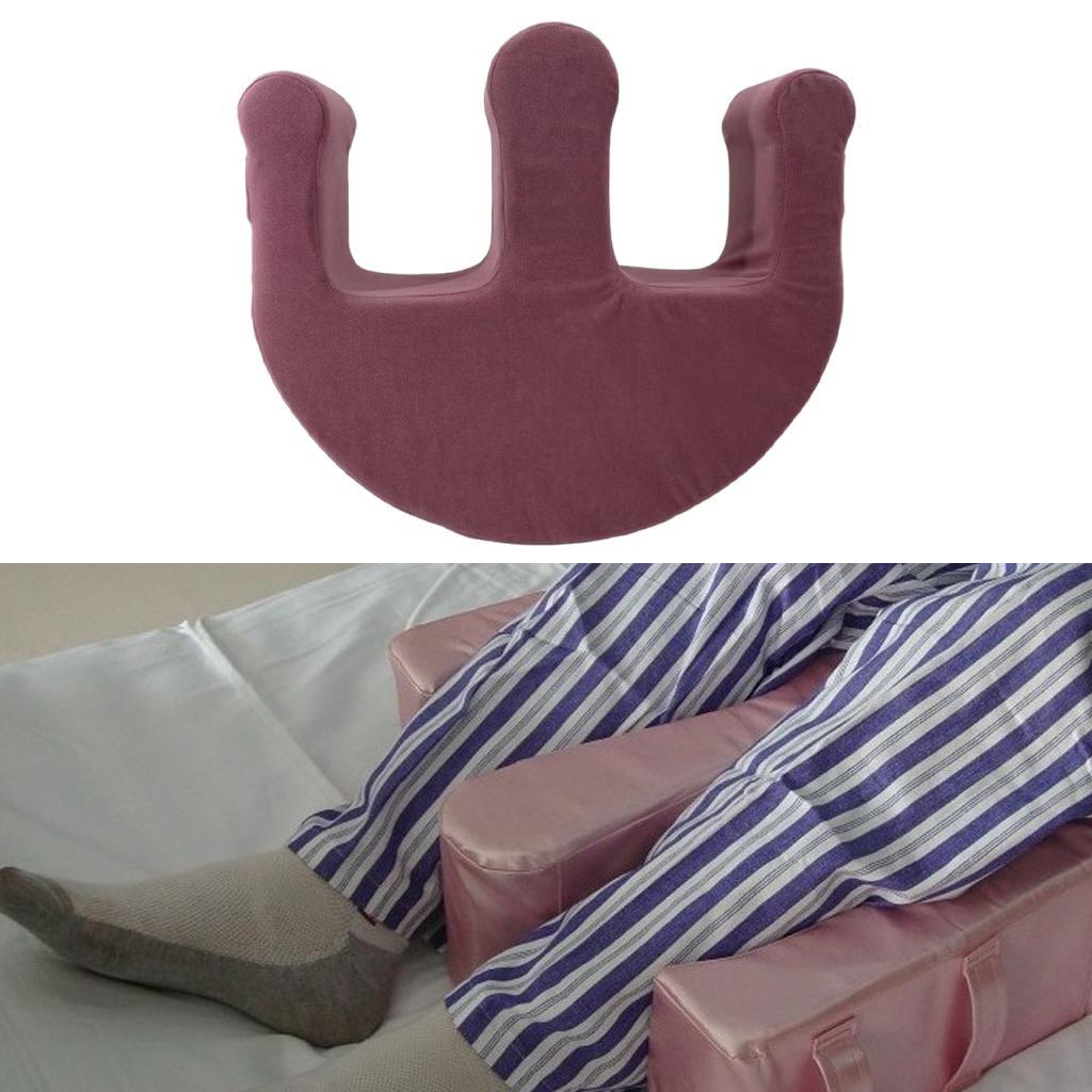 U-Shaped Leg Pillow Positioning Anti-Bedsore Nursing Device Flannel Pink