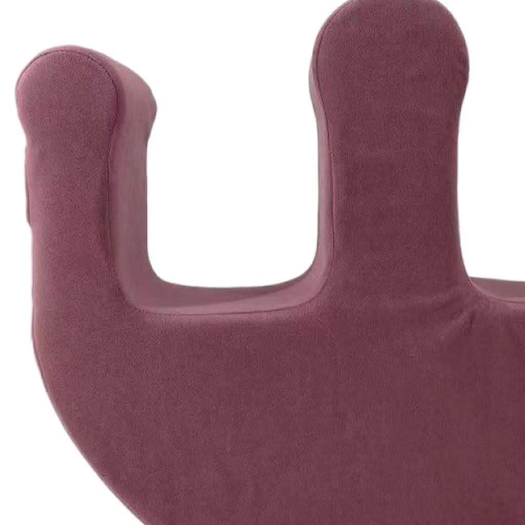 U-Shaped Leg Pillow Positioning Anti-Bedsore Nursing Device Flannel Pink