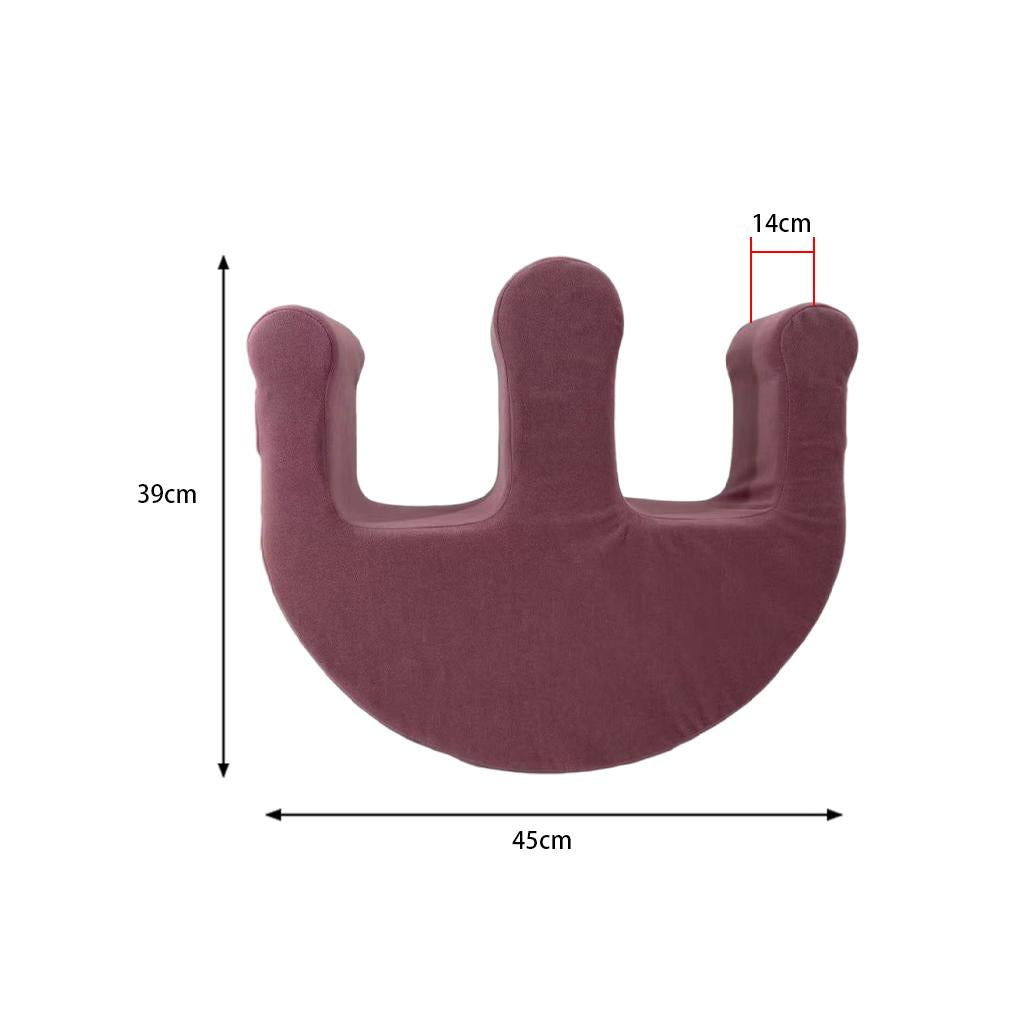 U-Shaped Leg Pillow Positioning Anti-Bedsore Nursing Device Flannel Pink