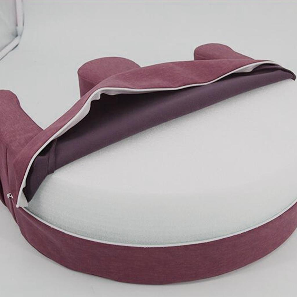 U-Shaped Leg Pillow Positioning Anti-Bedsore Nursing Device Flannel Pink