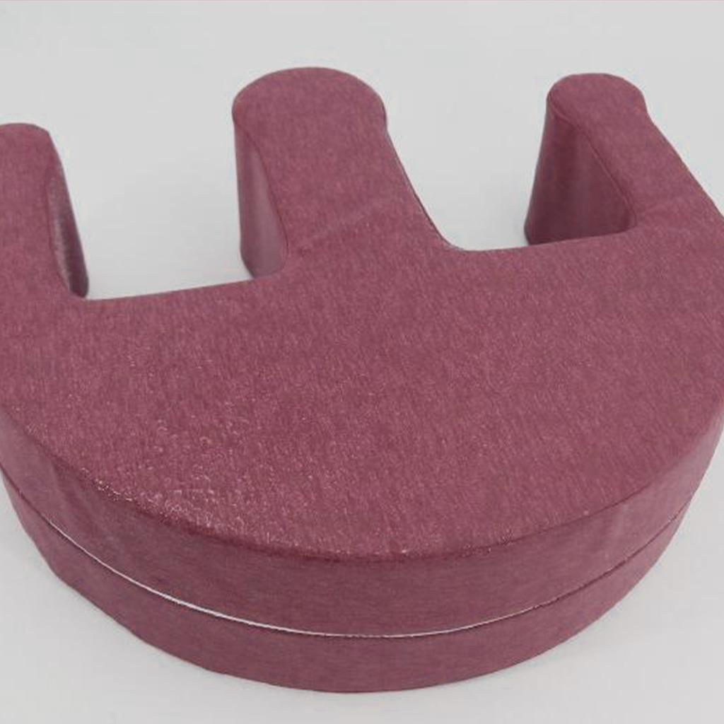 U-Shaped Leg Pillow Positioning Anti-Bedsore Nursing Device Flannel Pink