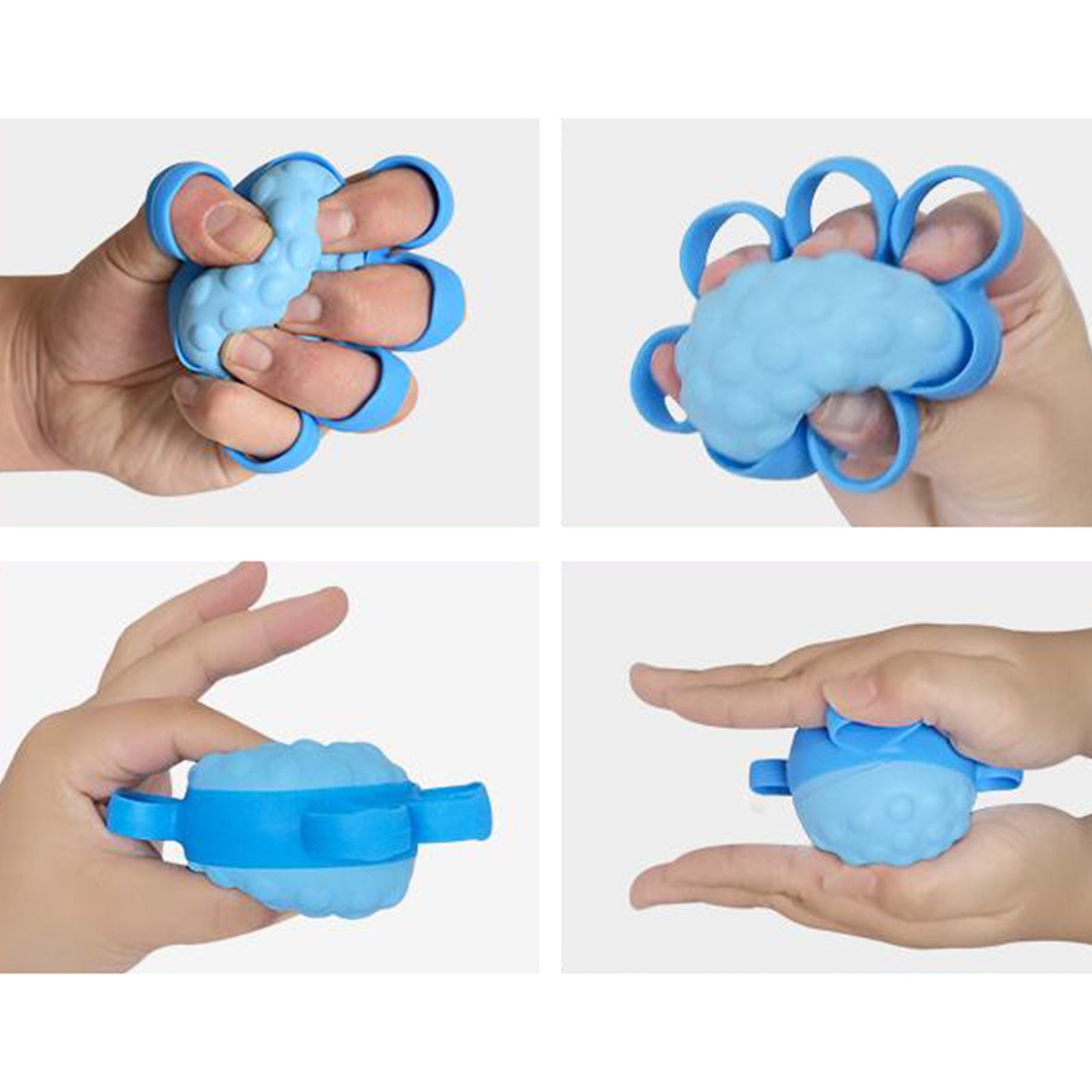 Finger Grip Balls Squeeze Training Strength Flexibility Hand Wrist Cramps Ball with Holes