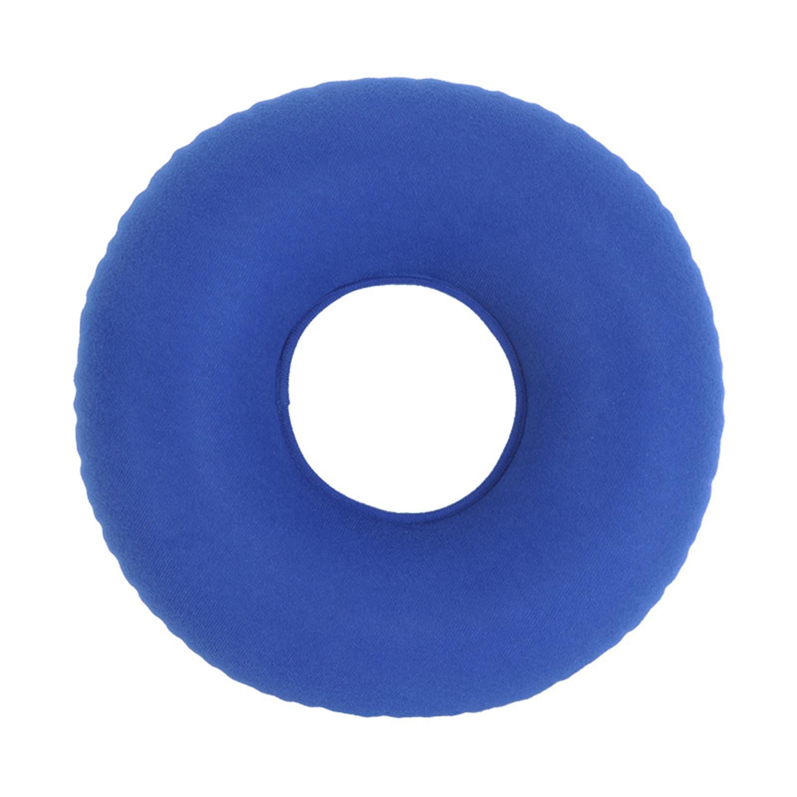 Inflatable Donut Cushion Bed Sores Seat Pad 15'' for Pregnancy Postpartum Dark Blue