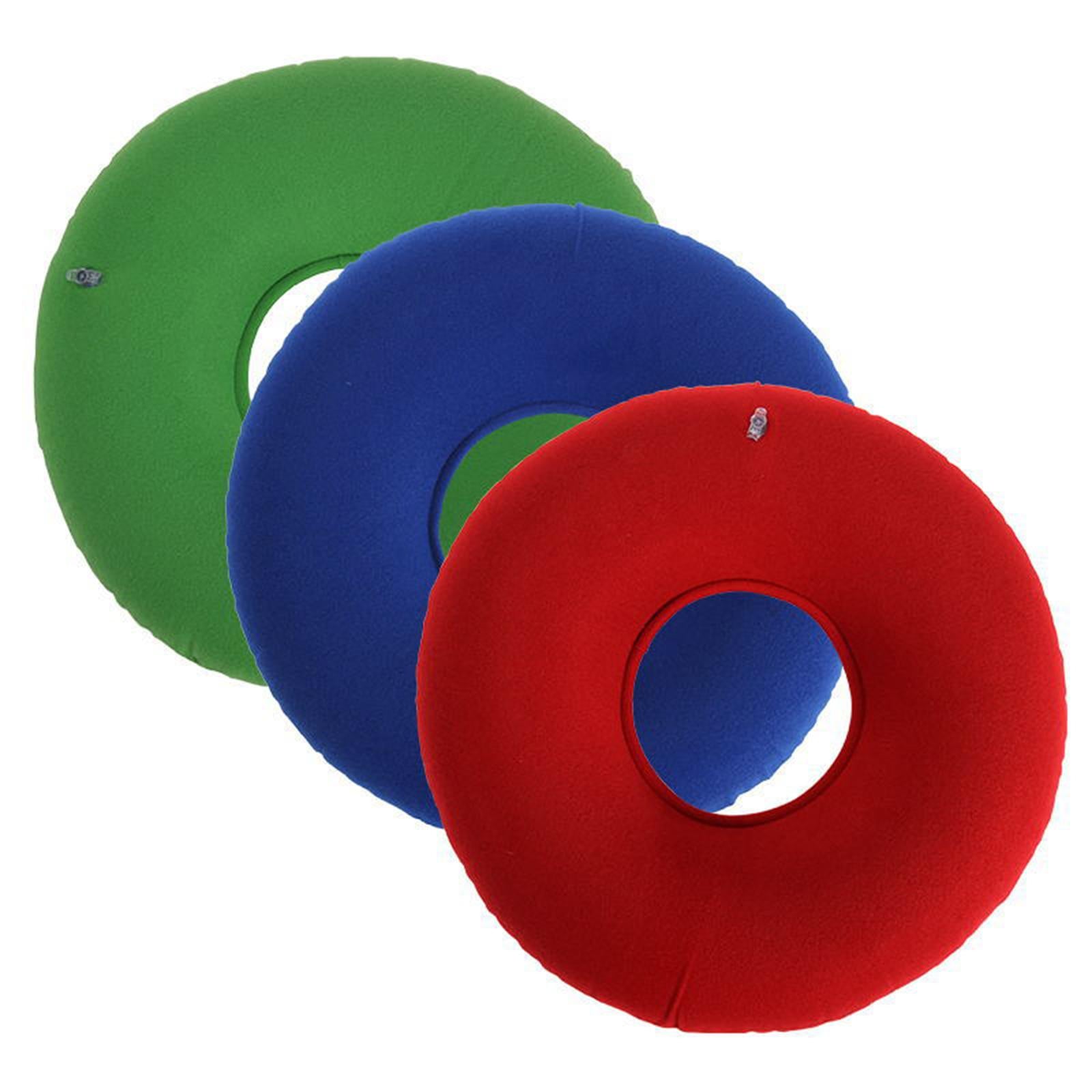 Inflatable Donut Cushion Bed Sores Seat Pad 15'' for Pregnancy Postpartum Dark Blue