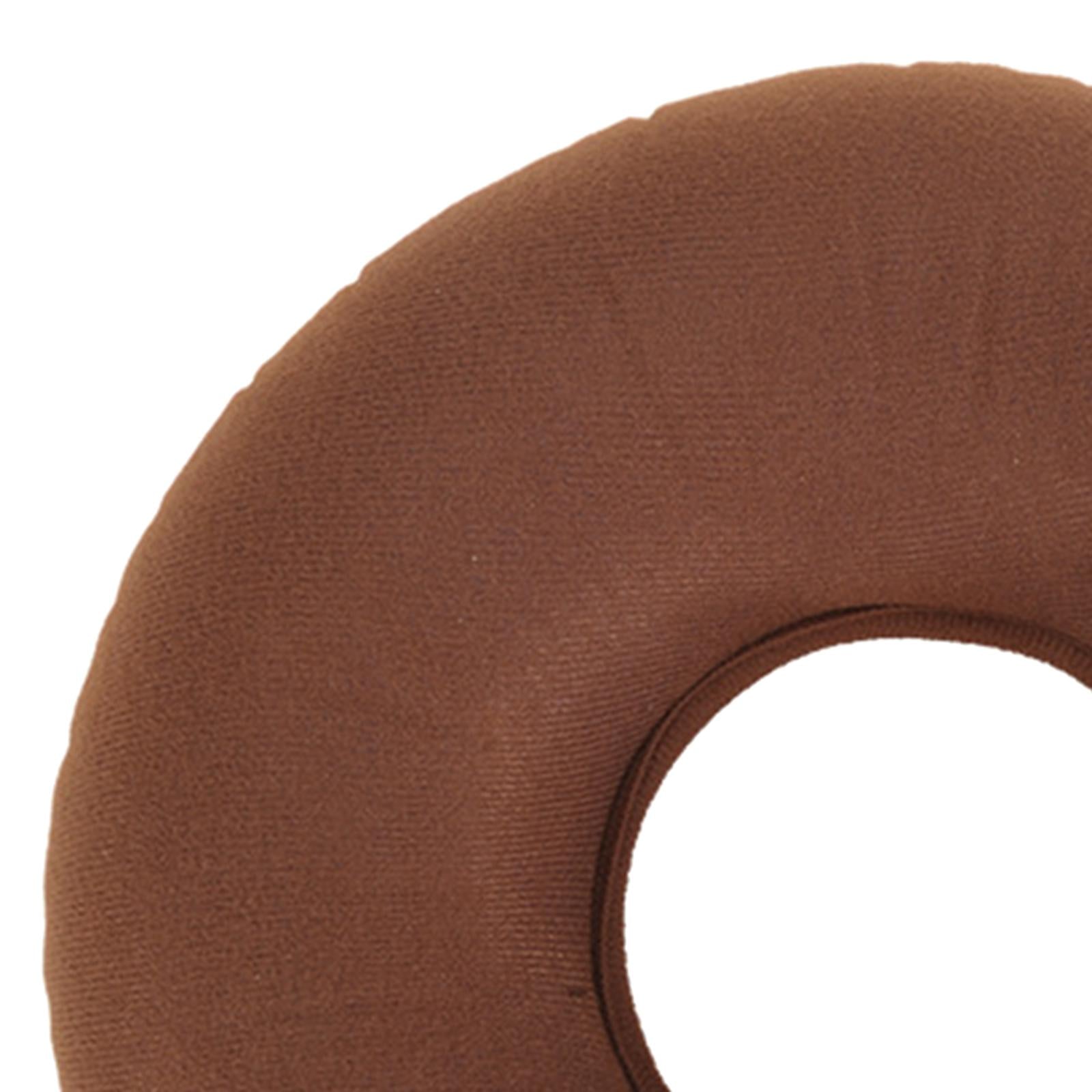 Inflatable Donut Cushion Bed Sores Seat Pad 15'' for Pregnancy Postpartum Coffee