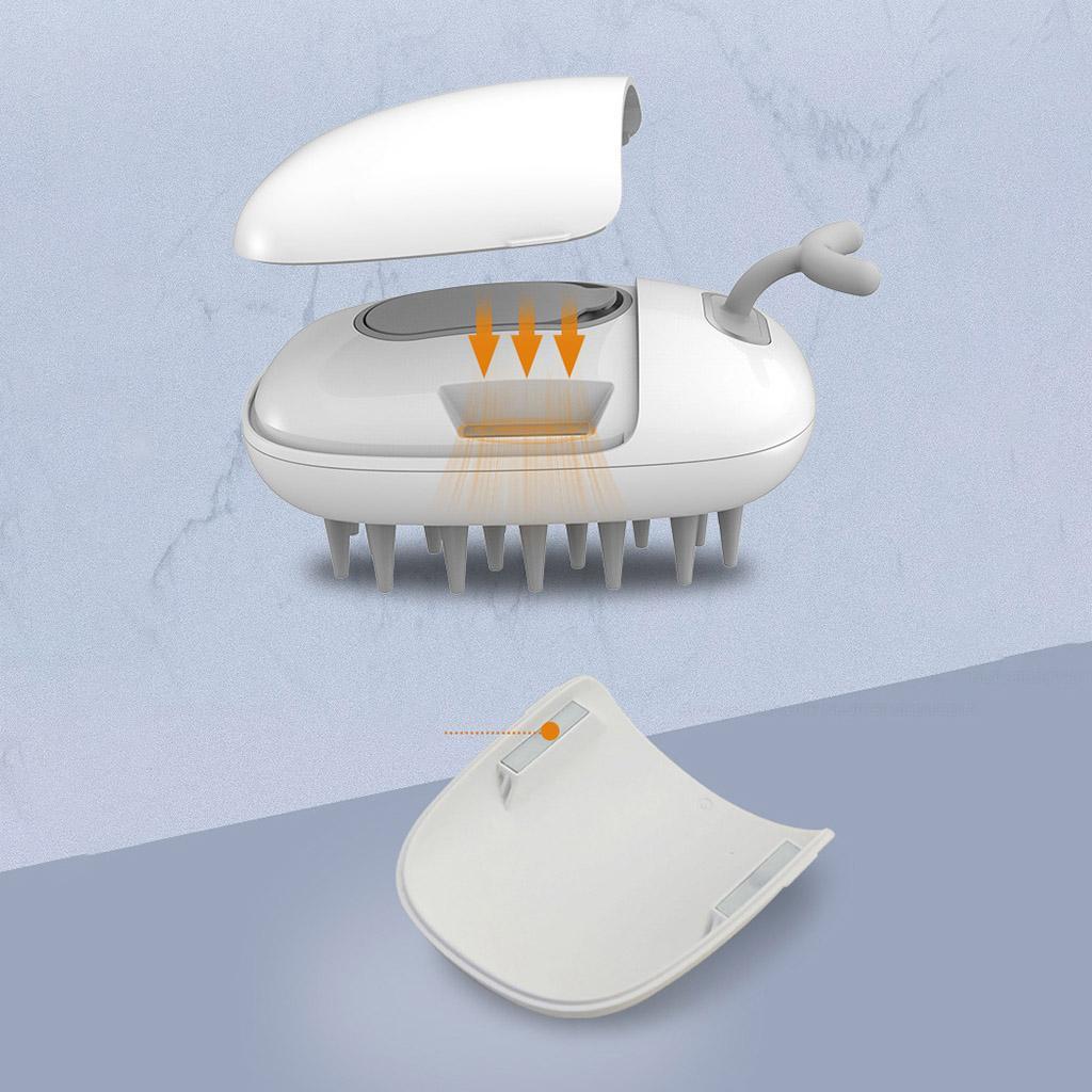 Scalp Serum Applicator Hair Silicone Comb Simple Curved Design 20ml