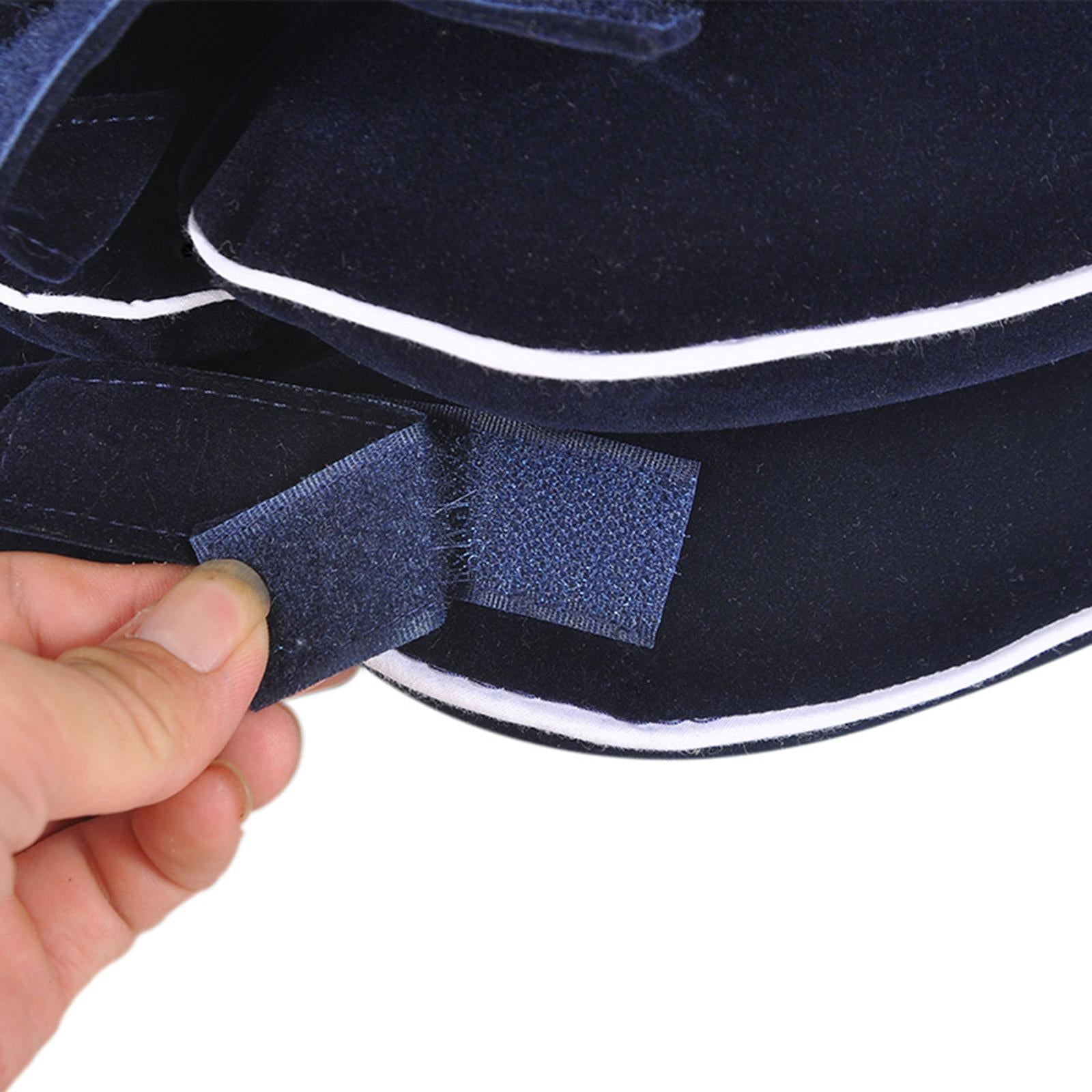 Cervical Vertebra Traction Device Inflatable Metal Ball for Office blue