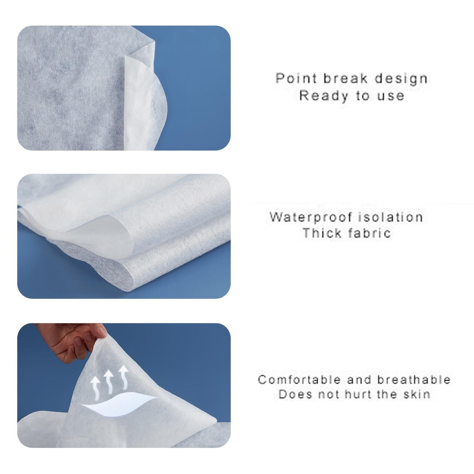 100x Disposable Face Cradle Covers Massage Face Covers for Salon 30g Fabric