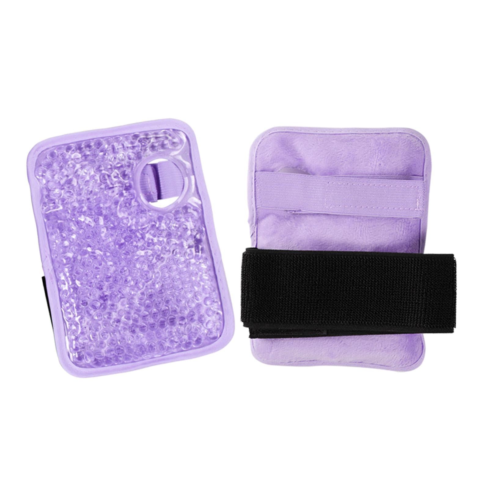 Heated Wristband 1 Pair Hot Compress Adjust Right Left Relax for Hand purple